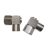 1/4 BSPT Female Double internal Thread Stainless Steel Pipe Fitting Barstock Street Elbow