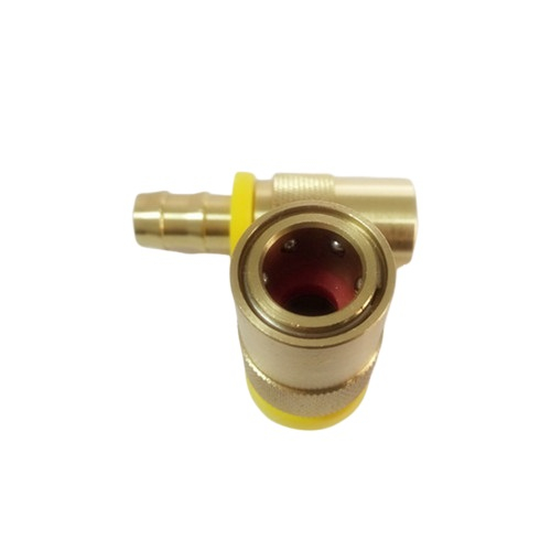 DME Brass Straight Quick Coupler With Push Lock