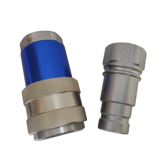Bsp Thread Flat Face Stainless Steel SS316 Hydraulic Quick Push in Couplings