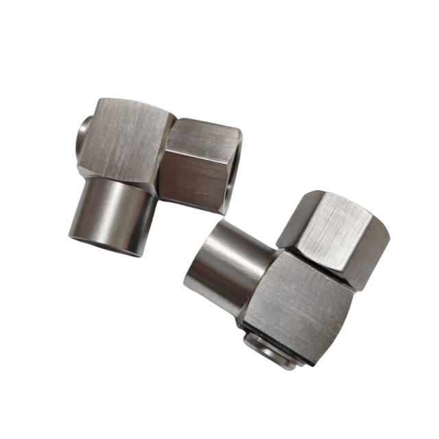 1/4 BSPT Female Double internal Thread Stainless Steel Pipe Fitting Barstock Street Elbow
