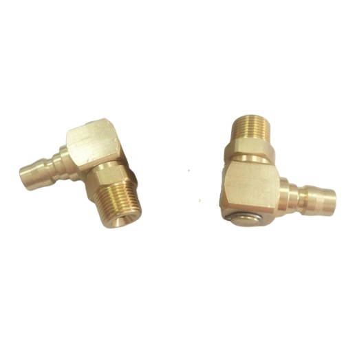 TJPHLM Series Brass Angle 90 Hex Nipple