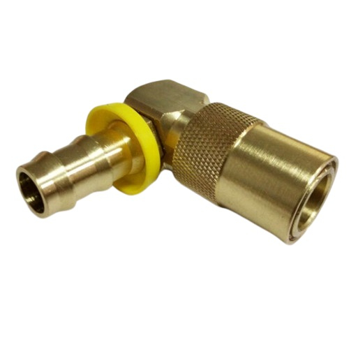 DME Brass Angle 90 Quick Coupler With Push Lock