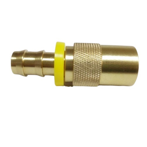 DME Brass Straight Quick Coupler With Push Lock