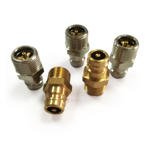 TZ811 Series brass hex hose Nipple with valve