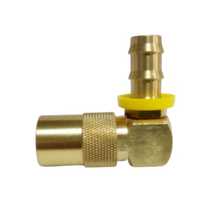 DME Brass Angle 90 Quick Coupler With Push Lock