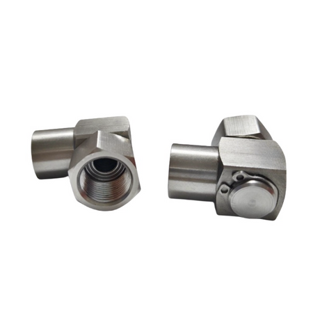 1/4 BSPT Female Double internal Thread Stainless Steel Pipe Fitting Barstock Street Elbow