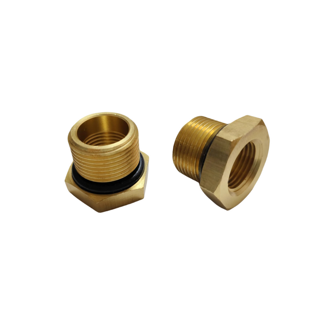 Brass Straight Male reducer with Viton Seal
